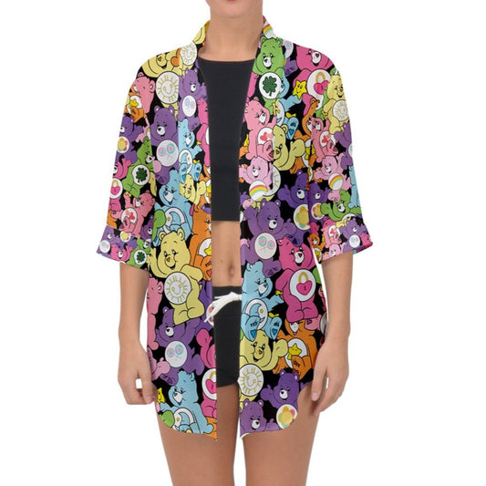 Happy Bears Chiffon Kimono