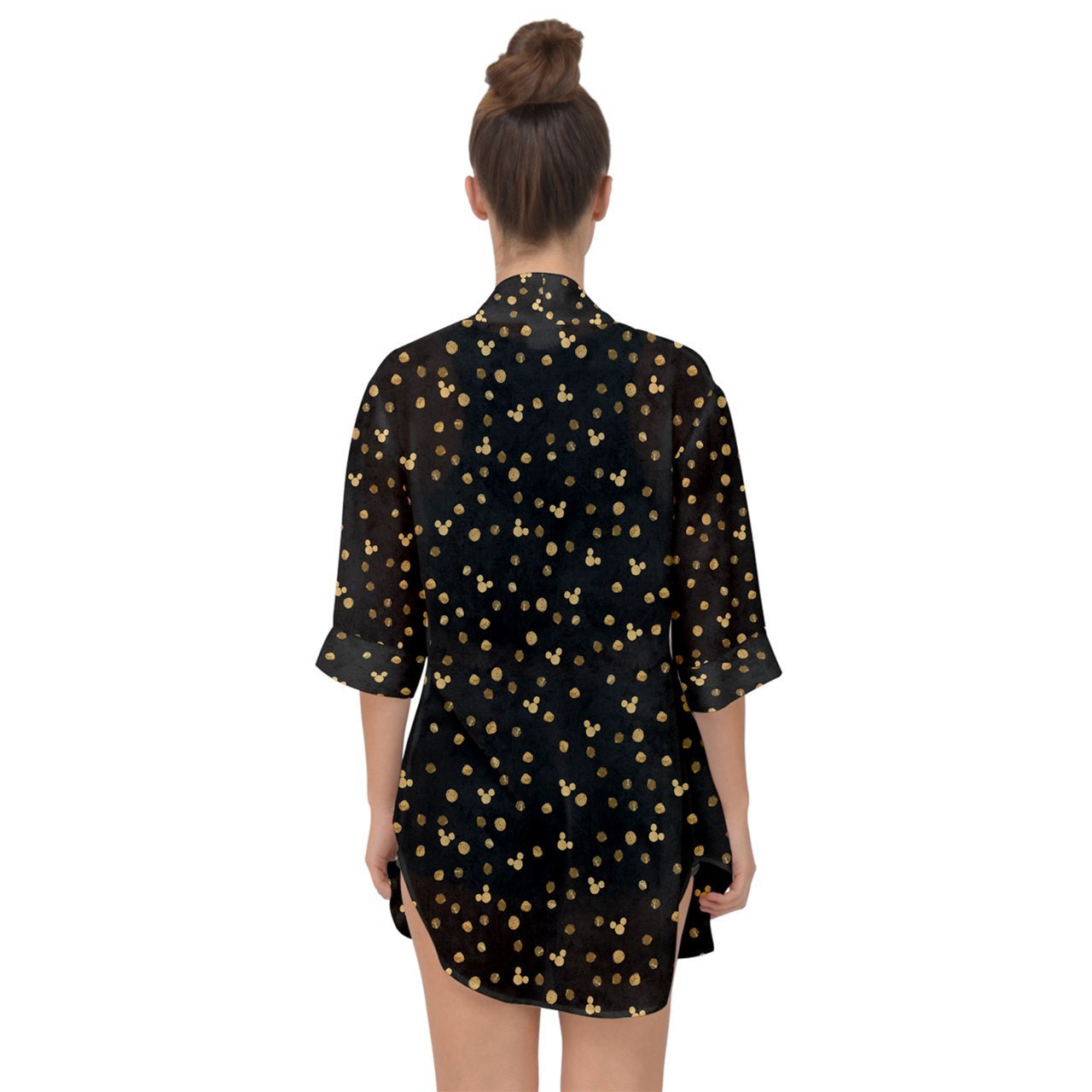 Golden Ears Chiffon Kimono