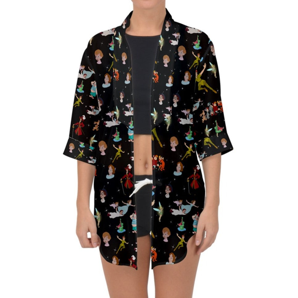 Off to Neverland Chiffon Kimono