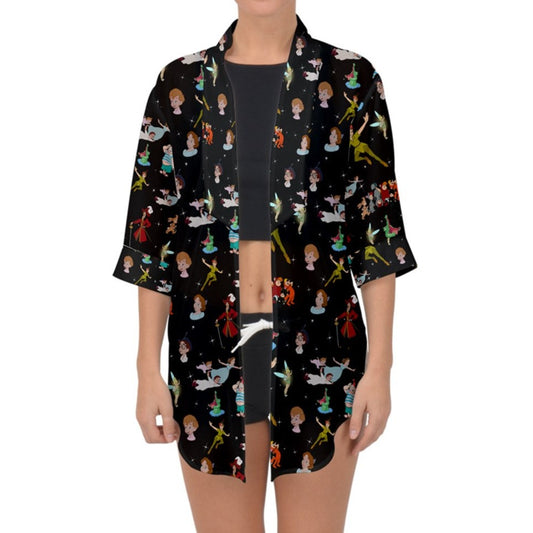 Off to Neverland Chiffon Kimono