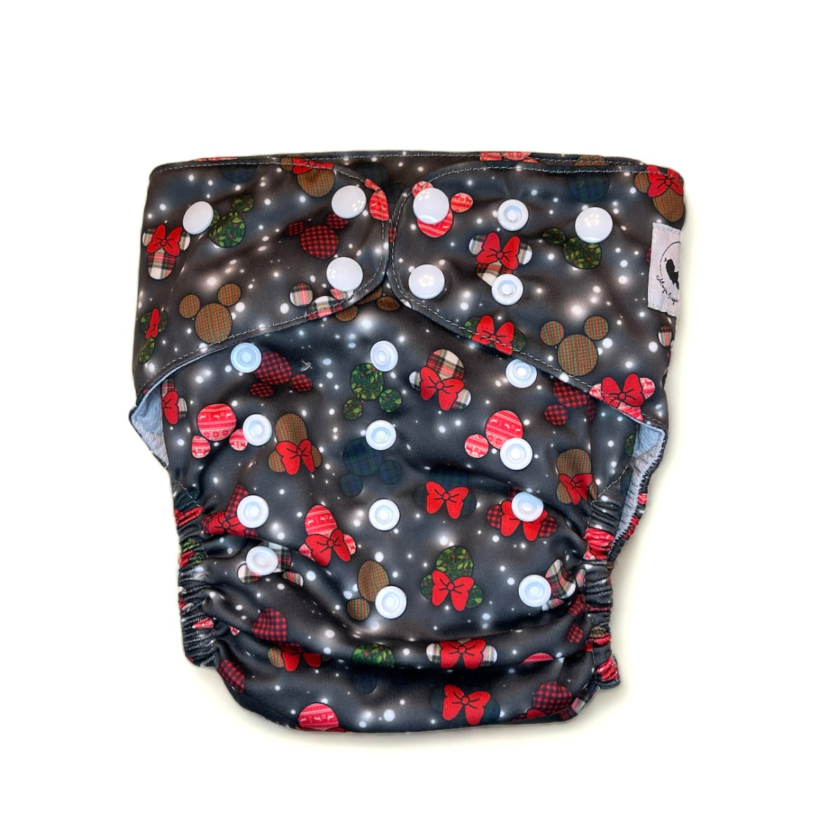 Christmas Paper Ears Pocket Cloth Diaper