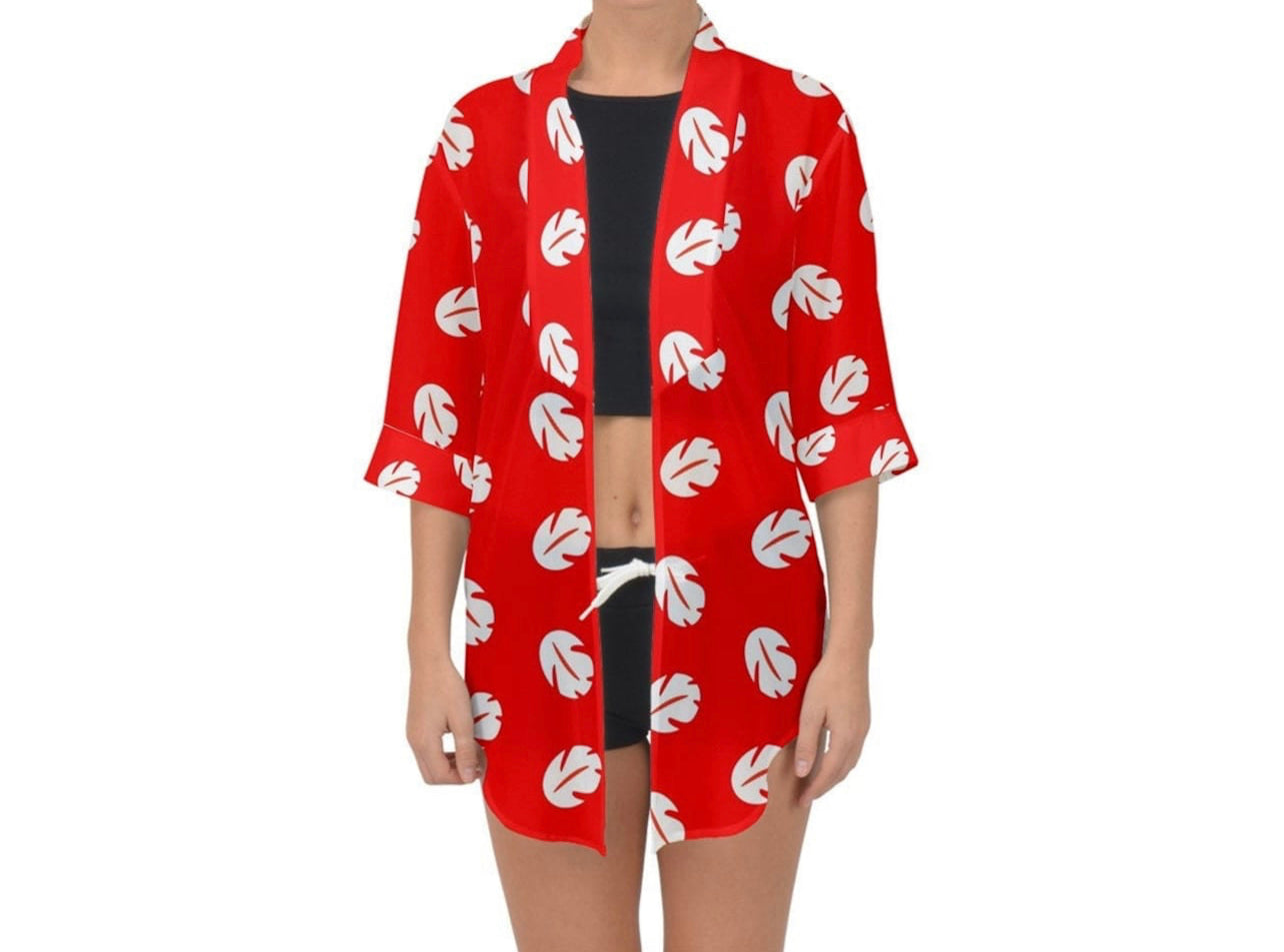 Lilo Leaf Chiffon Kimono